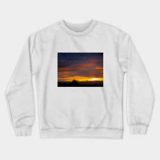 Sunset landscape photography, cloudy sky colors Crewneck Sweatshirt